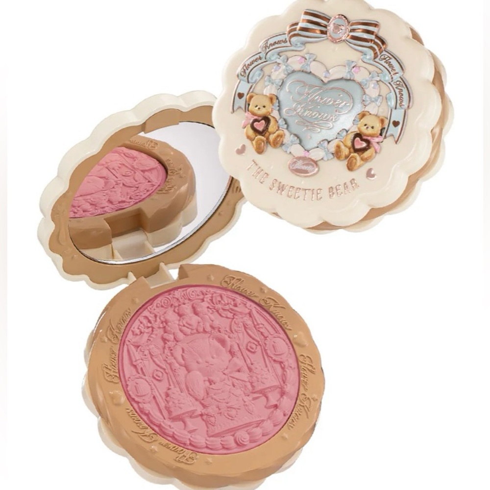 Flower Knows Sweetie Bear Silk Satin Blush